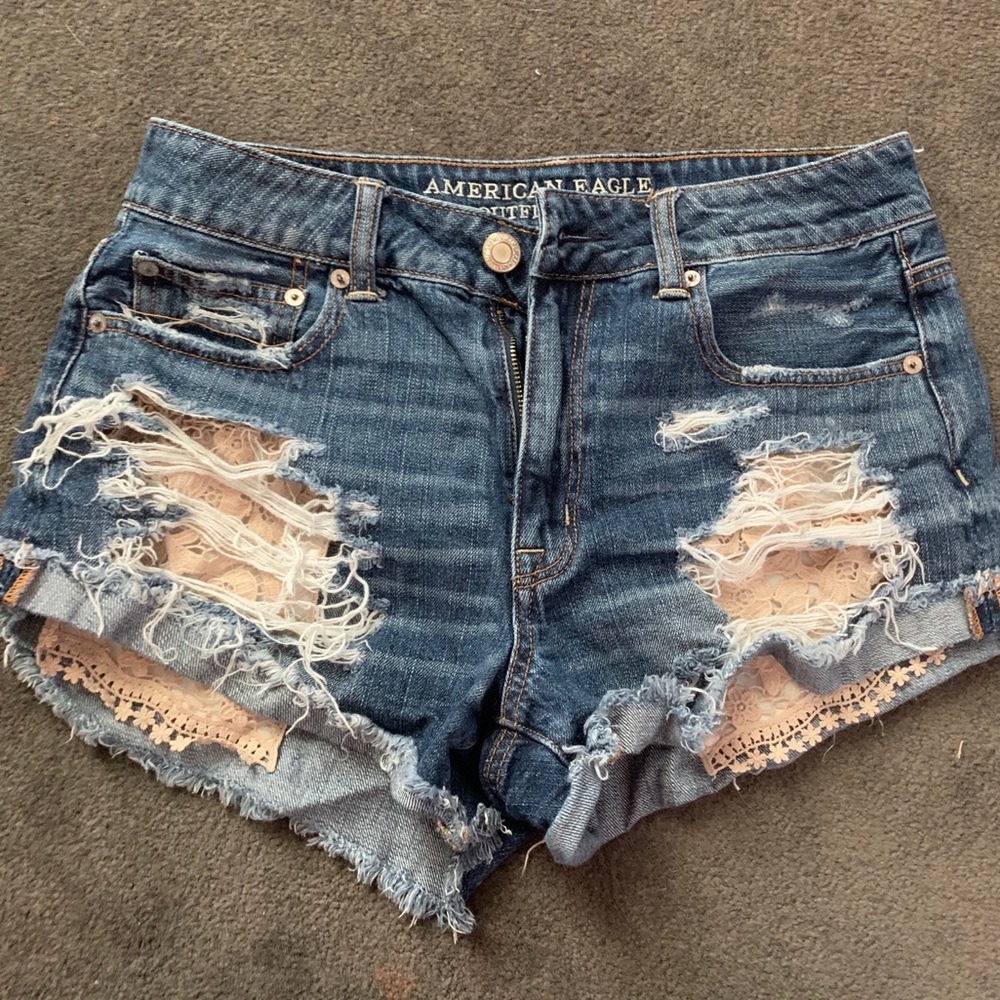 American Eagle festival shorts